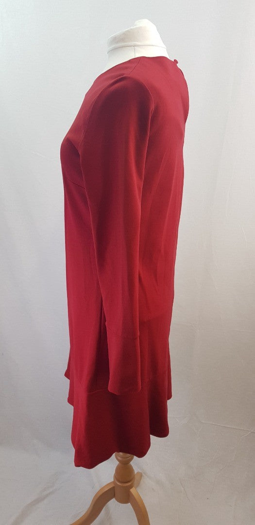 ME + EM Red Stretchy Heavy Dress Size 12 Excellent Condition