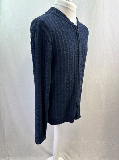 Tommy Hilfiger Navy Knitted Cardigan Size L VGC