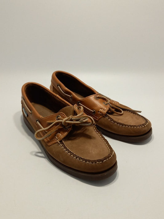 Sebago Docksides Womens Brown Suede / Leather Boat Deck Shoes - Size UK 5