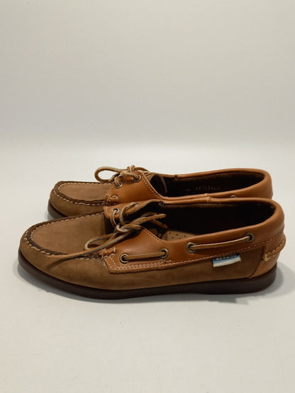 Sebago Docksides Womens Brown Suede / Leather Boat Deck Shoes - Size UK 5