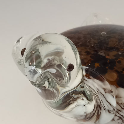 Sea Turtle - Murino Style Hand Blown Glass Paperweight