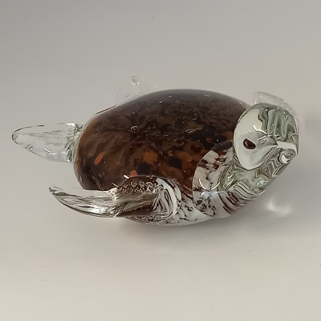 Sea Turtle - Murino Style Hand Blown Glass Paperweight