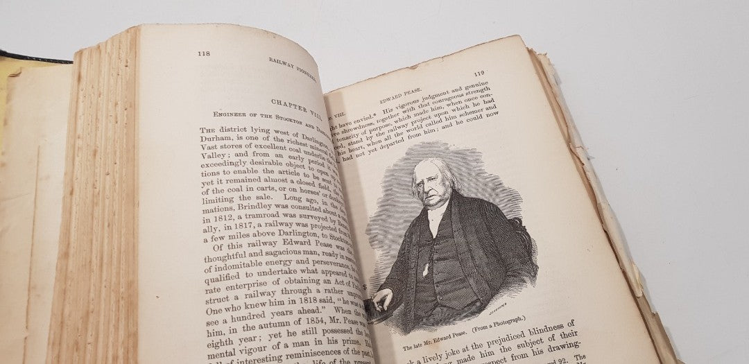 Story Of The Life Of George Stephenson Railway Engineer By Samuel Smiles Hardback Vintage/Rare 1860