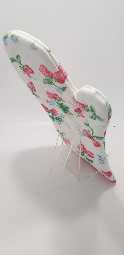 Cath Kidston White Pink Floral Oven Glove BNWT