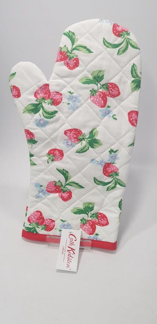 Cath Kidston White Pink Floral Oven Glove BNWT