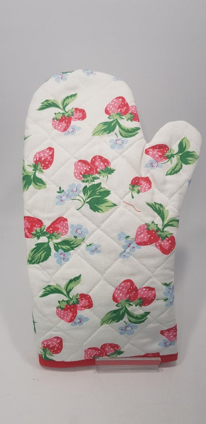 Cath Kidston White Pink Floral Oven Glove BNWT