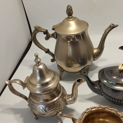 EPNS Tea & Coffee Pots - Random Selection of 5 Items