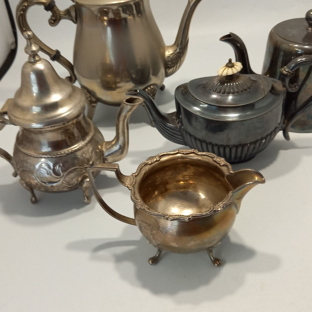 EPNS Tea & Coffee Pots - Random Selection of 5 Items