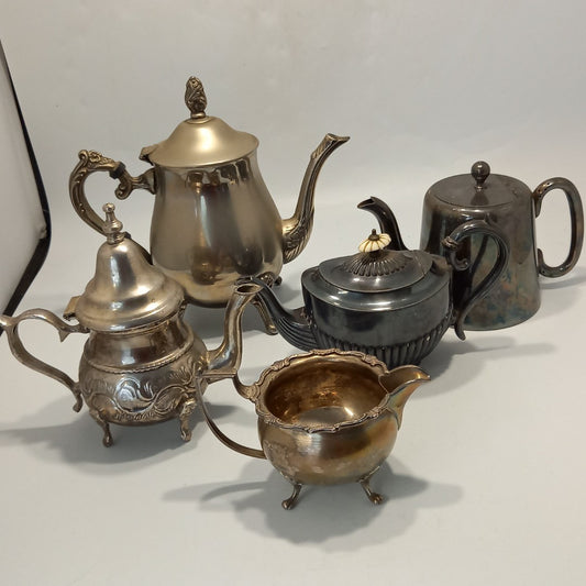 EPNS Tea & Coffee Pots - Random Selection of 5 Items