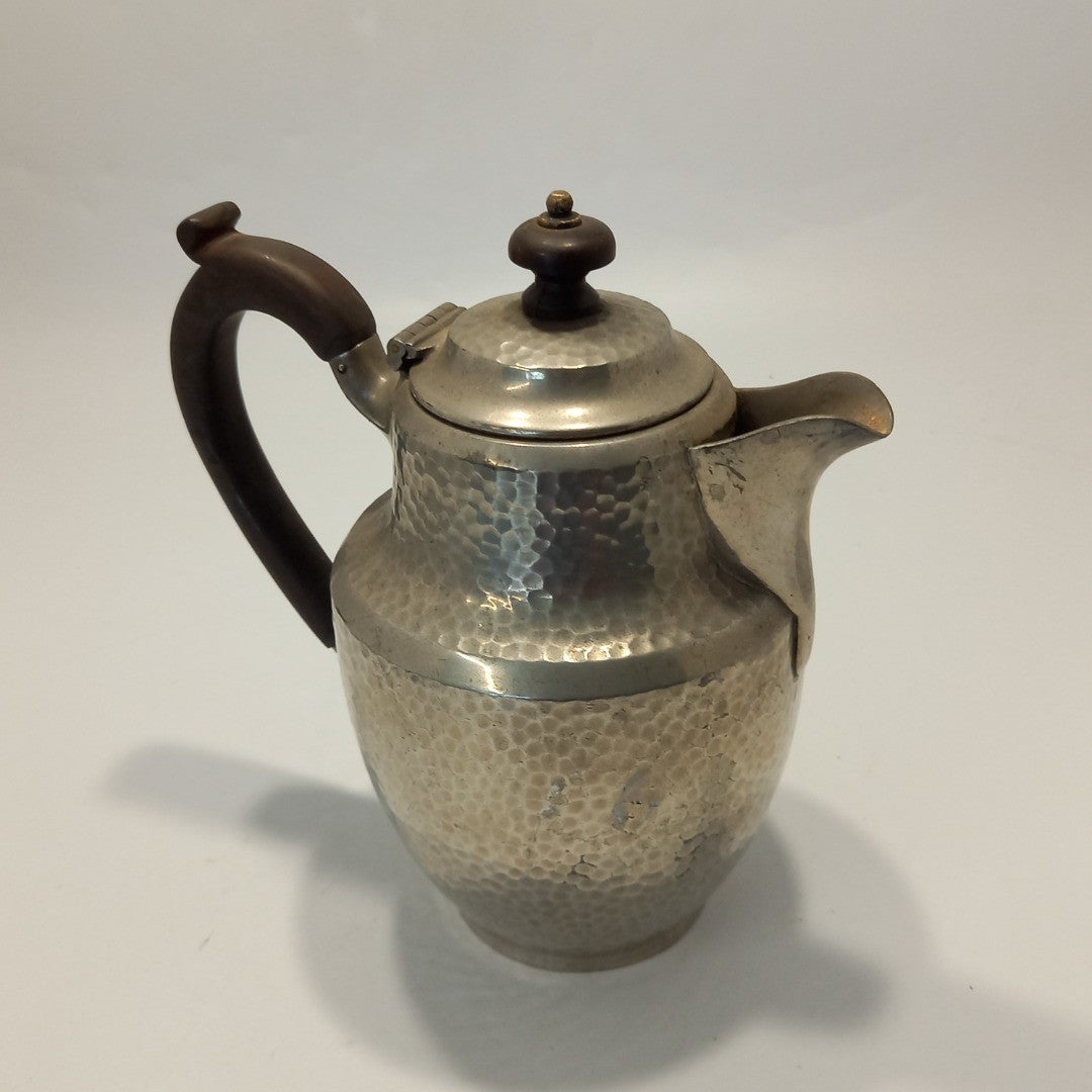 Hampden Pewter Hammered Tea & Coffee Pots - Bakelite Handle