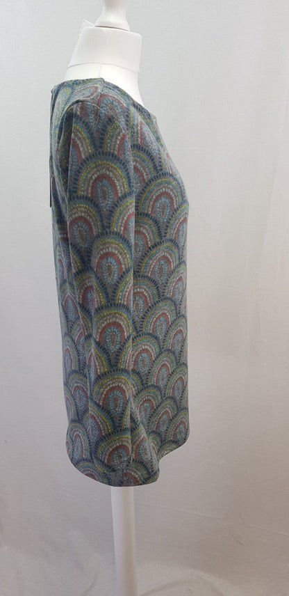 Lily & Me Thick Long Multicolour Top Tunic Size 10 BNWT