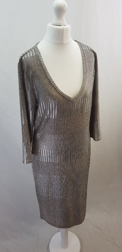 Maille Demoiselle Gold & Silver Dress Size Medium BNWT