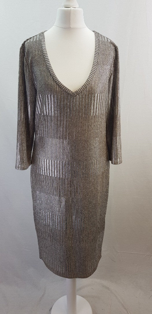 Maille Demoiselle Gold & Silver Dress Size Medium BNWT