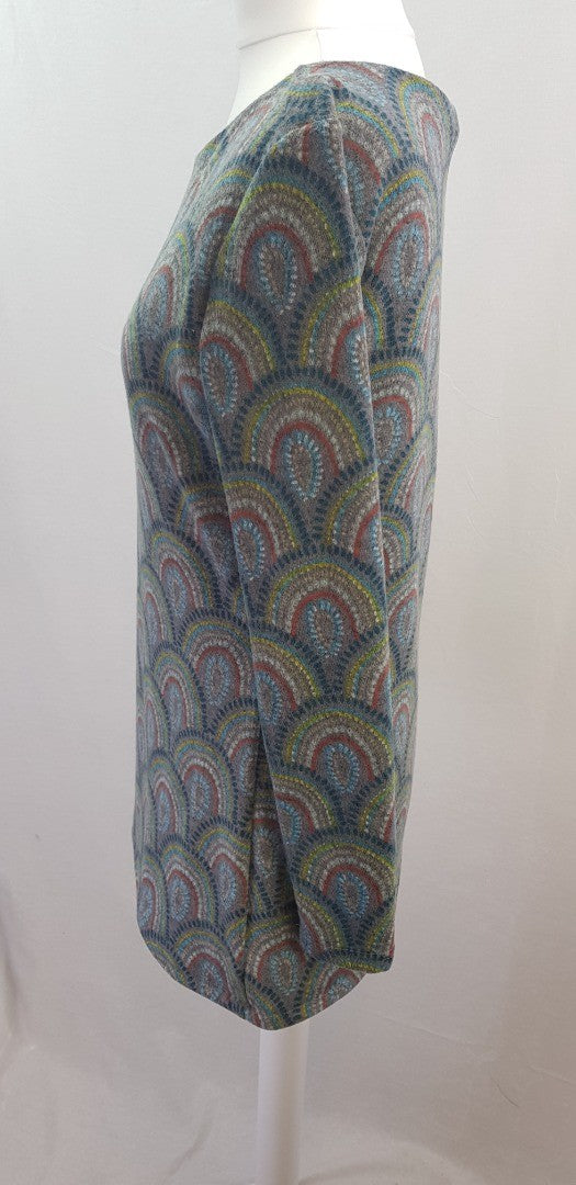 Lily & Me Thick Long Multicolour Top Tunic Size 10 BNWT