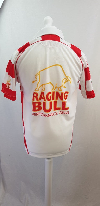 Gloucester Rugby Shirt Raging Bull Signed Size S Vintage VGC