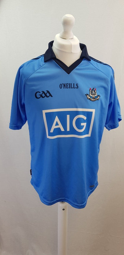 O'Neills Koolite Dublin Ath Claith Blue Football Shirt Size M VGC