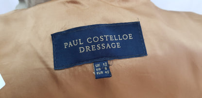 Paul Costelloe Real Nubuck Leather Jacket Brown Size 12 VGC