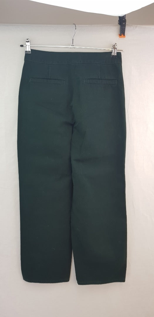 Stokholm Atelier & Other Stories Green Canvas Jeans Size 8 Nearly New