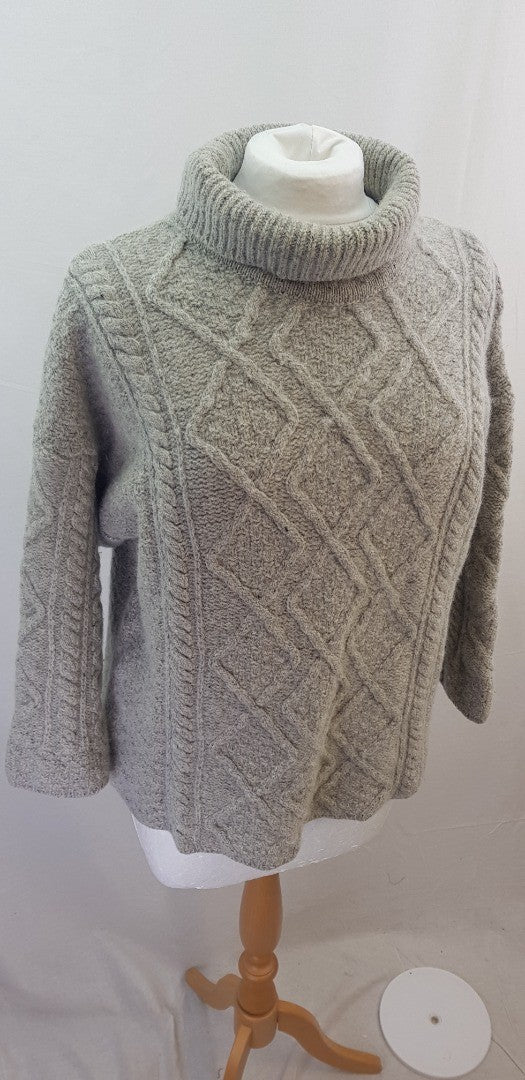 Liberty Grey Thick Wool Jumper Size S VGC