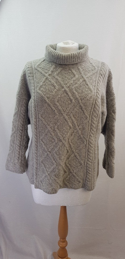 Liberty Grey Thick Wool Jumper Size S VGC