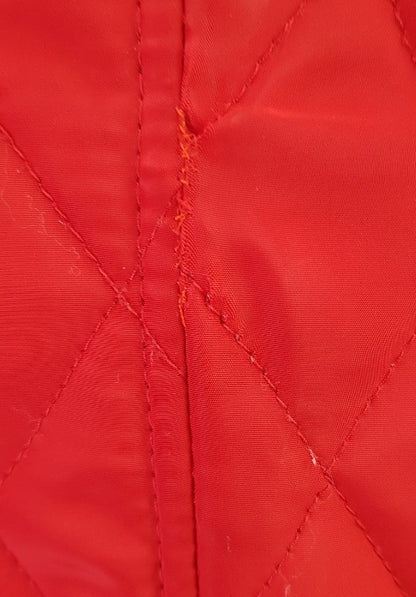 Michael Kors Bright Red Padded Jacket Size L GC