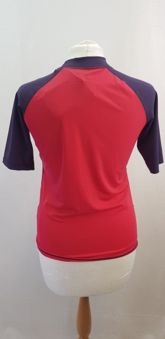 Mountain Warehouse Rash Vest Pink Purple Size 16 BNWT