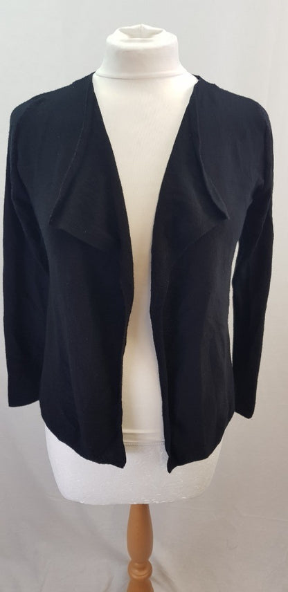 Kenar Black Merino Wool Cardigan Size M VGC