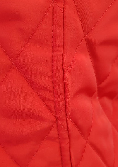 Michael Kors Bright Red Padded Jacket Size L GC