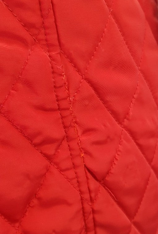 Michael Kors Bright Red Padded Jacket Size L GC