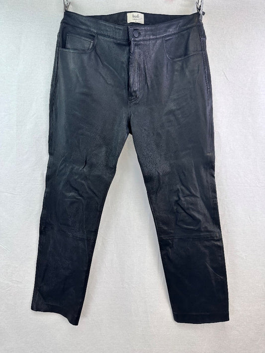 Hush Black Leather Women's Trousers Size 16