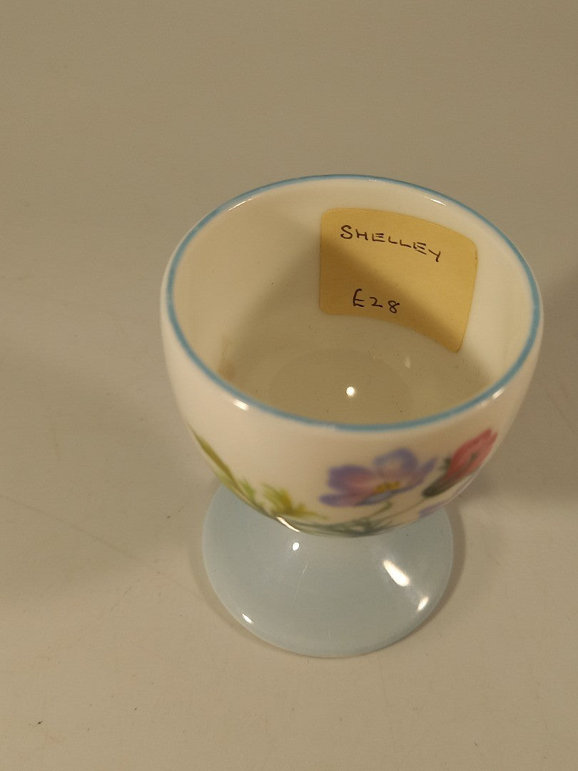 Shelley Wild Flowers 13668 Fine Bone China Vintage Egg Cup C.1950s