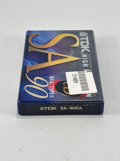 TDK SA 90 min High Position Type II Blank Audio Cassette Tape Japan New Sealed