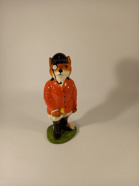 Acorn Art Pottery 'Foxy Gent' Huntsman Fox Vintage Figurine Ornament 5.5"