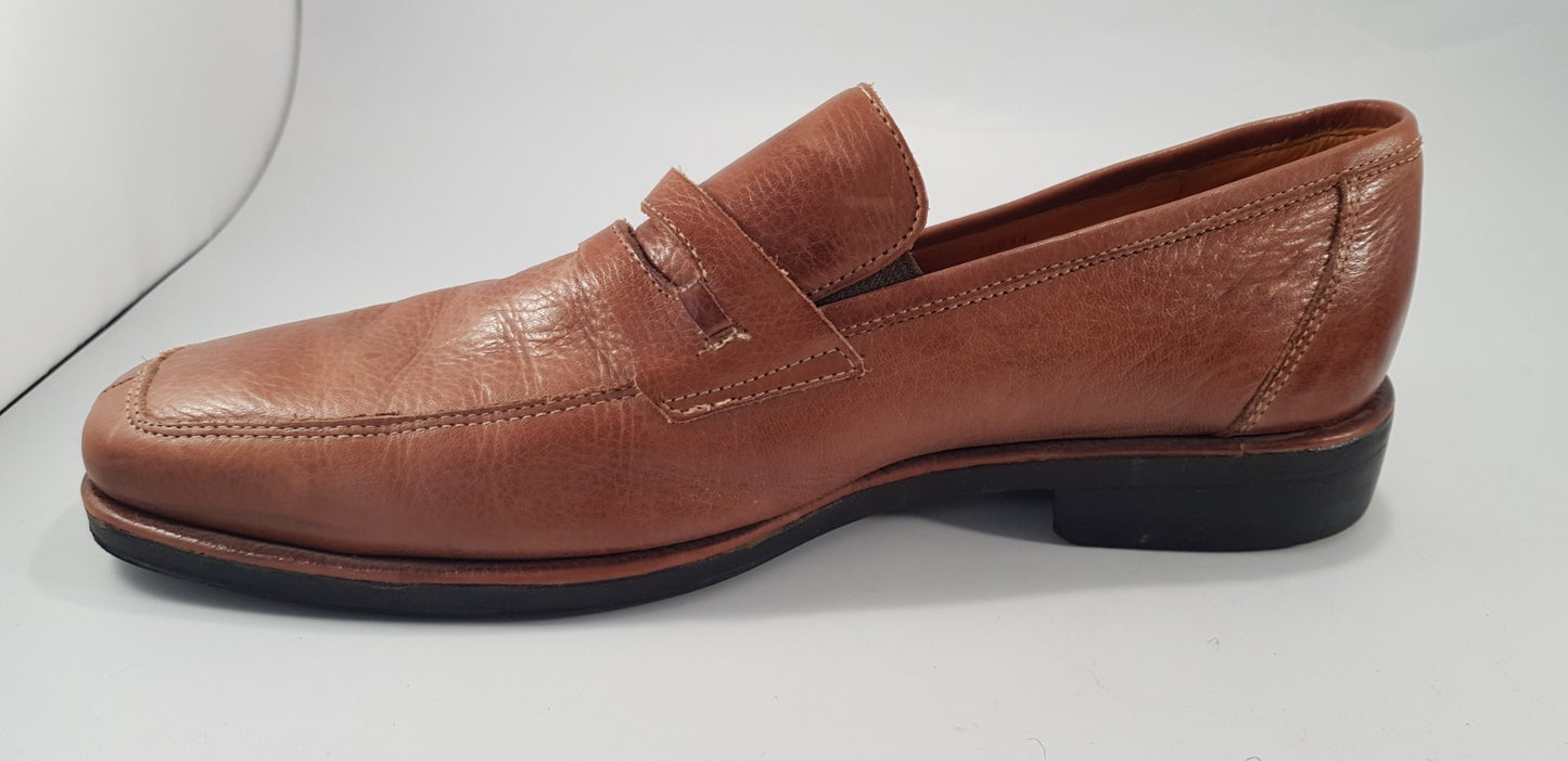 Sandro Moscoloni Tan Leather Slip On Shoes Size 10D VGC