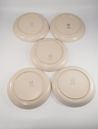 Denby Langley Sherwood 6.5" Bread & Butter Plates x5 Excellent Condition