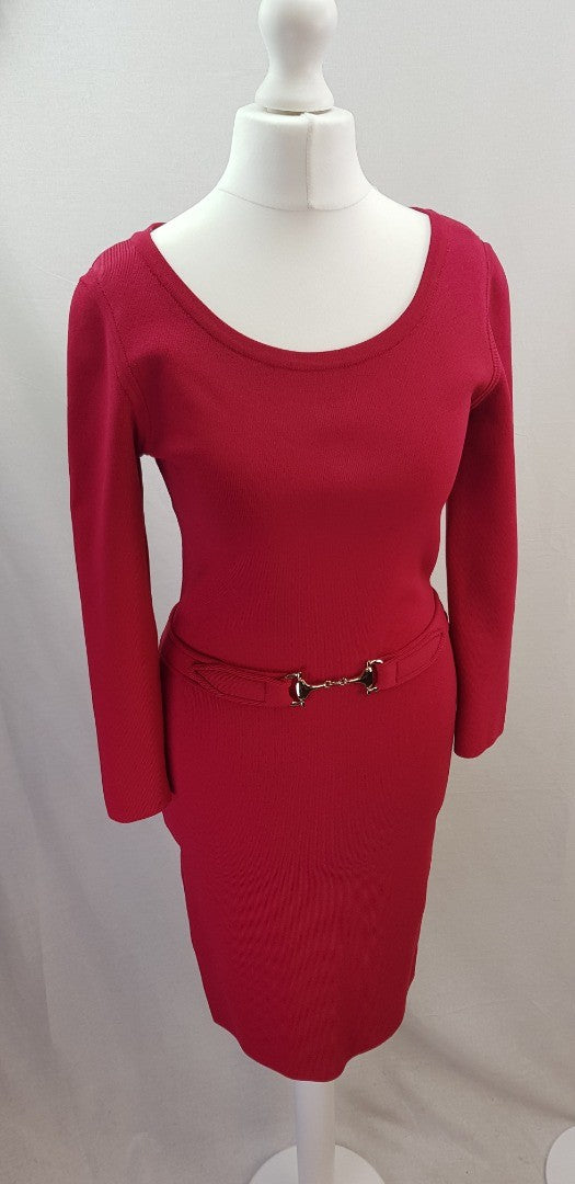 Reiss Fuchsia Pink Bodycon Dress Size S VGC