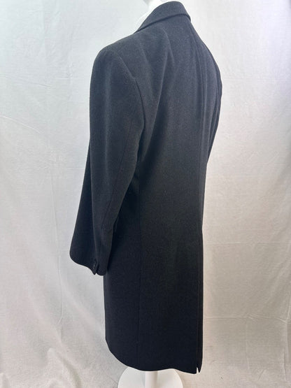 Daniel Hechter Charcoal Wool Mix Long Winter Overcoat Size 40R Excellent Condition