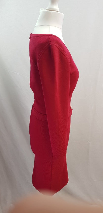 Reiss Fuchsia Pink Bodycon Dress Size S VGC