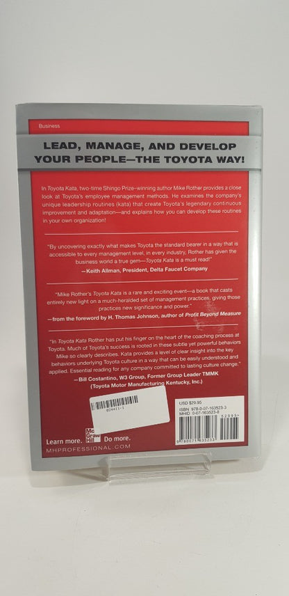 Toyota Kata: Managing People for Improvement By Mike Rother Hardback VGC