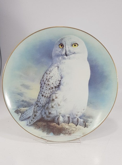 The Snowy Owl Plate By Raymond Watson Limited 1st Ed. Limoges France 1984 VGC