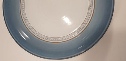 Denby Castile Blue Dinner Plates 10-3/4" Set of 2 Excellent Condition