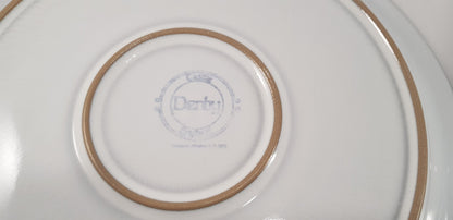 Denby Castile Blue Dinner Plates 10-3/4" Set of 2 Excellent Condition