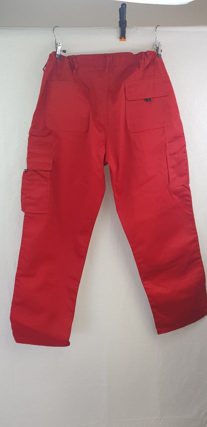 Engelbert Strauss Red Protective Work Cargo Trousers UK Size 42R BNWT