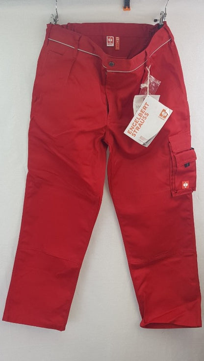 Engelbert Strauss Red Protective Work Cargo Trousers UK Size 42R BNWT