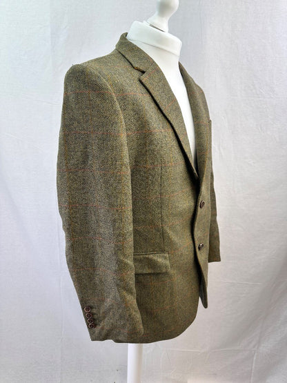 Lovat Harvie & Hudson Tweed Wool Blazer Size 44R Excellent Condition