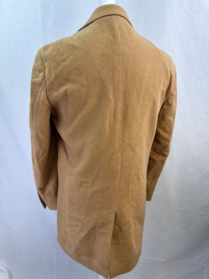 Skopes Camel Long Wool Mix Jacket Size S Mens Excellent Condition