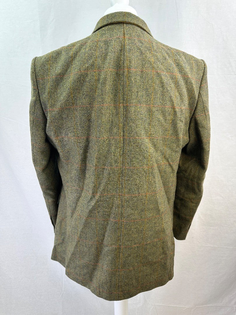 Lovat Harvie & Hudson Tweed Wool Blazer Size 44R Excellent Condition