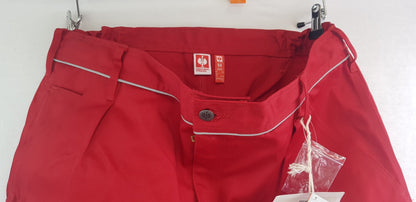 Engelbert Strauss Red Protective Work Cargo Trousers UK Size 42R BNWT