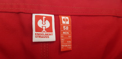 Engelbert Strauss Red Protective Work Cargo Trousers UK Size 42R BNWT