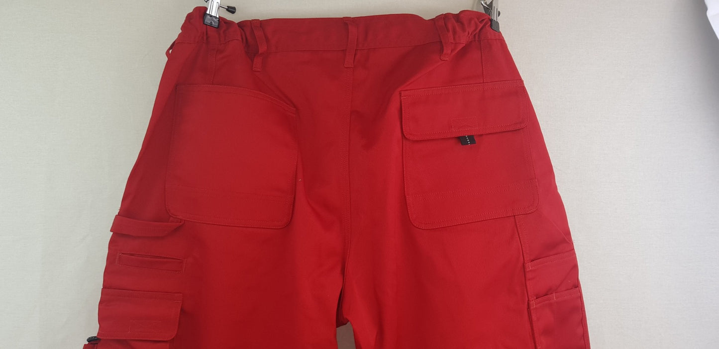 Engelbert Strauss Red Protective Work Cargo Trousers UK Size 42R BNWT